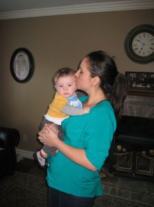 Me & Anthony... not sure if he's feeling the kiss lol.